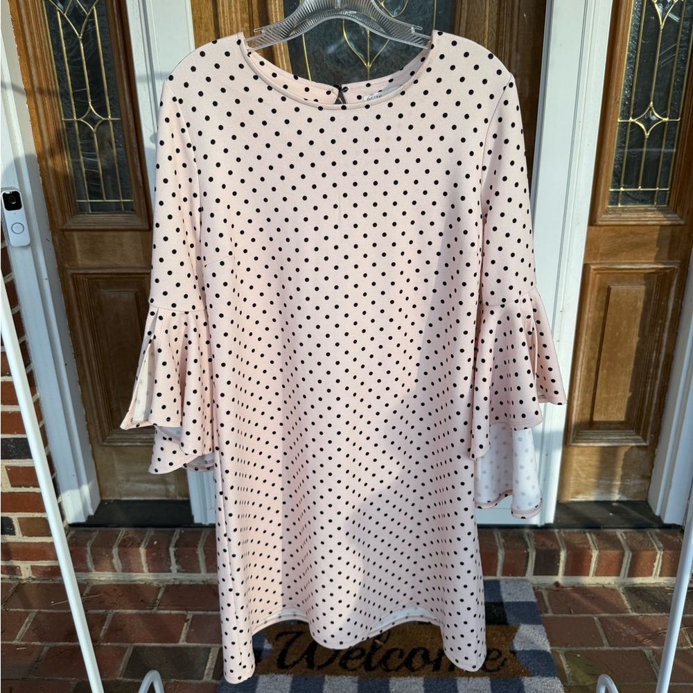 Cato Pink Polka Dot Midi Dress